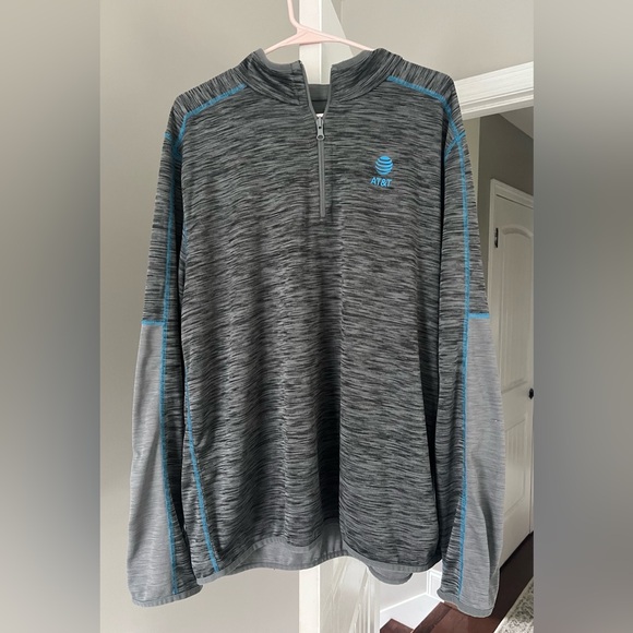 at&t | Sweaters | Att Employee Gray 4 Zip Mens Sweater | Poshmark